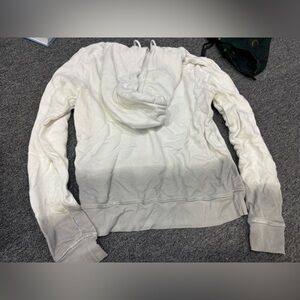 Women's Cotton Citizen White and Gray Ombré Hoodie